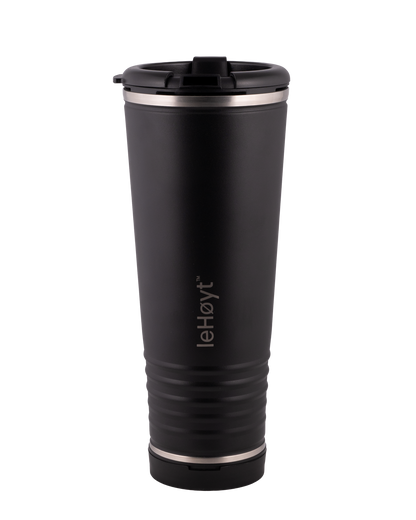 leHoyt HornPro X2 | 3-in-1 Cheering Cup with Built-In Horn & Cowbell | Insulated Stainless Steel Tumbler | BPA-Free | Fan Gift