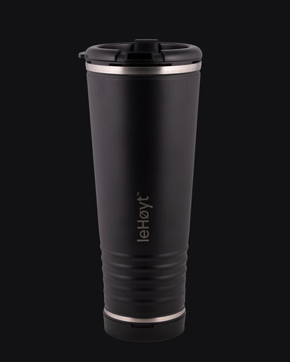 leHoyt HornPro X2 | 3-in-1 Cheering Cup with Built-In Horn & Cowbell | Insulated Stainless Steel Tumbler | BPA-Free | Fan Gift