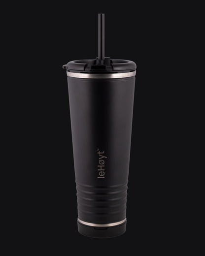 leHoyt HornPro X2 | 3-in-1 Cheering Cup with Built-In Horn & Cowbell | Insulated Stainless Steel Tumbler | BPA-Free | Fan Gift