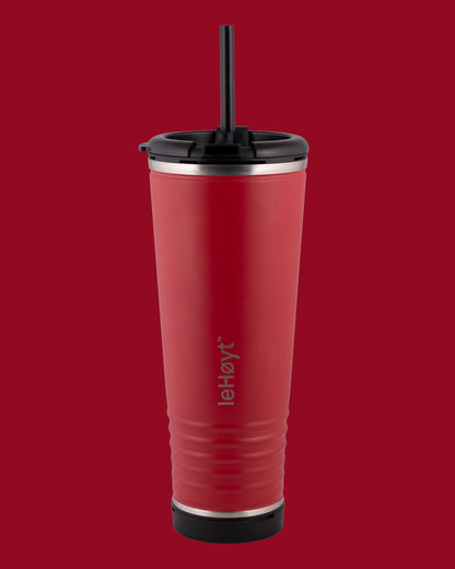 leHoyt HornPro X2 | 3-in-1 Cheering Cup with Built-In Horn & Cowbell | Insulated Stainless Steel Tumbler | BPA-Free | Fan Gift