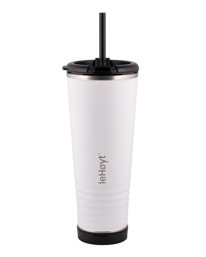 leHoyt HornPro X2 | 3-in-1 Cheering Cup with Built-In Horn & Cowbell | Insulated Stainless Steel Tumbler | BPA-Free | Fan Gift