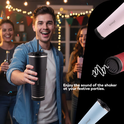 leHoyt HornPro X2 | 3-in-1 Cheering Cup with Built-In Horn & Cowbell | Insulated Stainless Steel Tumbler | BPA-Free | Fan Gift