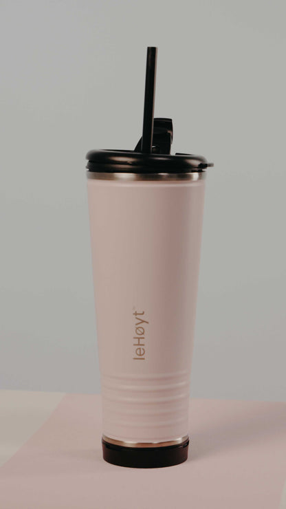 leHoyt HornPro X2 | 3-in-1 Cheering Cup with Built-In Horn & Cowbell | Insulated Stainless Steel Tumbler | BPA-Free | Fan Gift